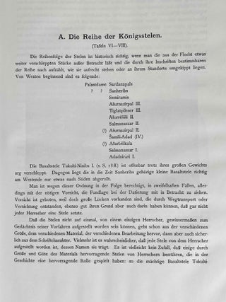 Die Stelenreihen in Assur