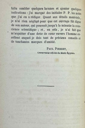 Catalogue des manuscrits égyptiens écrits sur papyrus, toile, tablettes et ostraca en caractères hiéroglyphiques, hiératiques, démotiques, grecs, coptes, arabes et latins qui sont conservés au musée égyptien du Louvre
