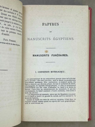Catalogue des manuscrits &eacute;gyptiens &eacute;crits sur papyrus, toile, tablettes et ostraca en caract&egrave;res hi&eacute;roglyphiques, hi&eacute;ratiques, d&eacute;motiques, grecs, coptes, arabes et latins qui sont conserv&eacute;s au mus&eacute;e &eacute;gyptien du Louvre
