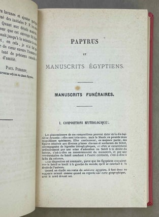 Catalogue des manuscrits égyptiens écrits sur papyrus, toile, tablettes et ostraca en caractères hiéroglyphiques, hiératiques, démotiques, grecs, coptes, arabes et latins qui sont conservés au musée égyptien du Louvre