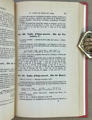 Catalogue des manuscrits égyptiens écrits sur papyrus, toile, tablettes et ostraca en caractères hiéroglyphiques, hiératiques, démotiques, grecs, coptes, arabes et latins qui sont conservés au musée égyptien du Louvre