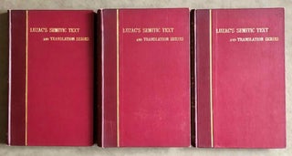 The Histories of Rabban Hormizd the Persian and Rabban Bar-Idta: The Syriac Texts edited with English Translations. Vol. I: The Syriac texts. Vol. II part 1: English translations. Vol. II part 2: The metrical life of Rabban Hormizd by mar Sergius of Adhorbaijan (complete set of 3 volumes)