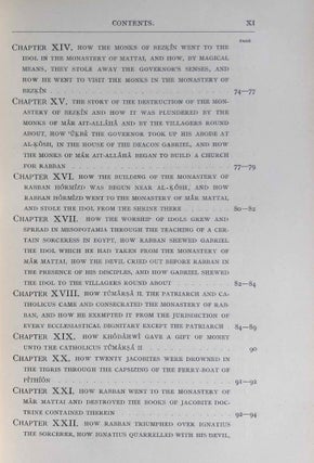 The Histories of Rabban Hormizd the Persian and Rabban Bar-Idta: The Syriac Texts edited with English Translations. Vol. I: The Syriac texts. Vol. II part 1: English translations. Vol. II part 2: The metrical life of Rabban Hormizd by mar Sergius of Adhorbaijan (complete set of 3 volumes)