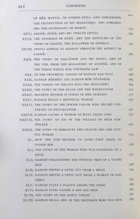 The Histories of Rabban Hormizd the Persian and Rabban Bar-Idta: The Syriac Texts edited with English Translations. Vol. I: The Syriac texts. Vol. II part 1: English translations. Vol. II part 2: The metrical life of Rabban Hormizd by mar Sergius of Adhorbaijan (complete set of 3 volumes)