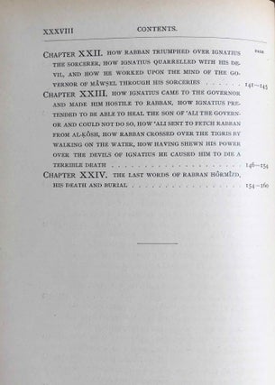 The Histories of Rabban Hormizd the Persian and Rabban Bar-Idta: The Syriac Texts edited with English Translations. Vol. I: The Syriac texts. Vol. II part 1: English translations. Vol. II part 2: The metrical life of Rabban Hormizd by mar Sergius of Adhorbaijan (complete set of 3 volumes)