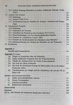 Koptische liturgische Melodien. Die Relation zwischen Text und Musik in der koptischen Psalmodia.[newline]M7642-07.jpeg