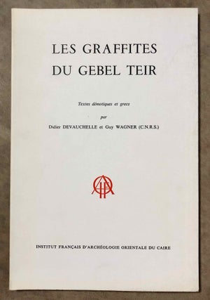 Item #M7646 Les graffites du Gebel Teir. Textes démotiques et grecs. DEVAUCHELLE Didier - WAGNER...[newline]M7646.jpeg