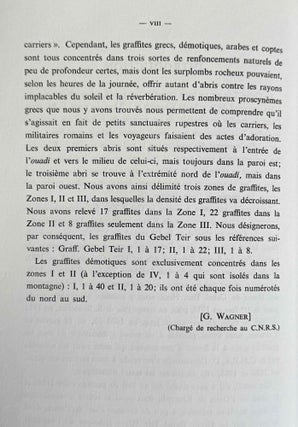 Les graffites du Gebel Teir. Textes démotiques et grecs.