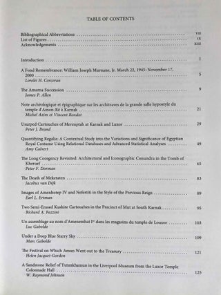 Causing His Name to Live: Studies in Egyptian Epigraphy and History in Memory of William J. Murnane