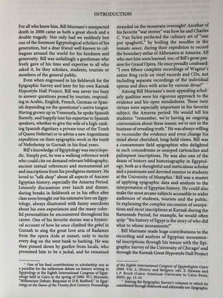 Causing His Name to Live: Studies in Egyptian Epigraphy and History in Memory of William J. Murnane