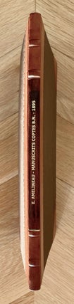 Item #M7667 Notice des Manuscrits Coptes de la Bibliotheque Nationale renfermant des textes...