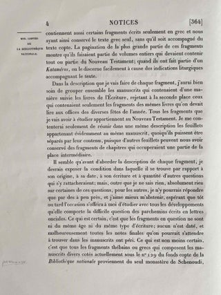 Notice des Manuscrits Coptes de la Bibliotheque Nationale renfermant des textes Bilingues du Nouveau Testament[newline]M7667-05.jpeg