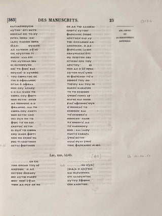 Notice des Manuscrits Coptes de la Bibliotheque Nationale renfermant des textes Bilingues du Nouveau Testament[newline]M7667-07.jpeg