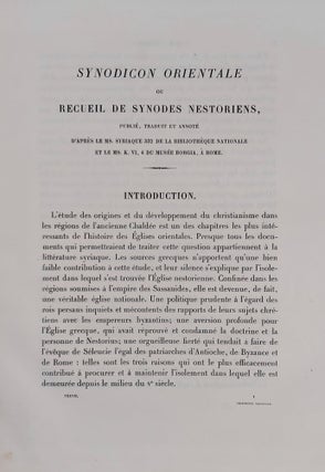Synodicon Orientale ou Recueil de synodes nestoriens, d'après le Ms. syriaque 332 de la bibliothèque nationale et le Ms. K. VI, 4 du musée Borgia à Rome[newline]M7668-02.jpeg