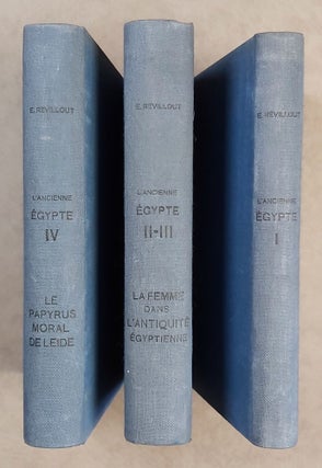 Item #M7669 L'Ancienne Egypte d'après les payrus et les monuments. Complete set of 4...