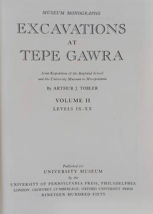 Excavations at Tepe Gawra. Volume I: Levels !-VIII and Volume II: Levels IX-XX (complete set)[newline]M7671-10.jpeg