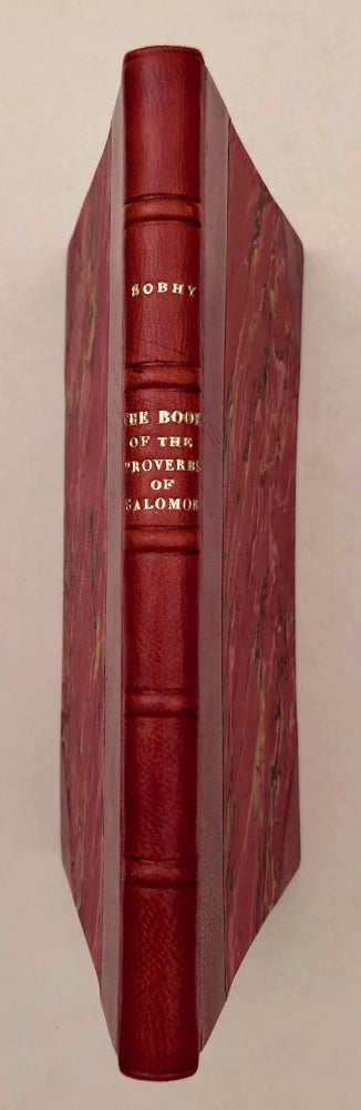 Item #M7681 The book of the Proverbs of Solomon in the Dialect of Upper Egypt. SOBHY Georgy S.[newline]M7681.jpeg