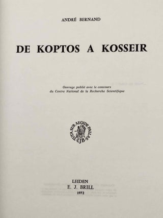 De Koptos à Kosseir