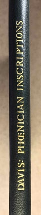 Item #M7693a Inscriptions in the Phoenician character, now deposited in the British Museum....