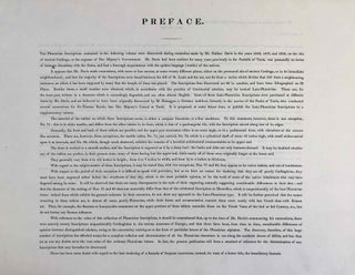 Inscriptions in the Phoenician character, now deposited in the British Museum. Discovered on the site of Carthage, during researches made by Nathan Davis, Esq., at the expense of Her Majesty's government, in the years 1856, 1857, and 1858.