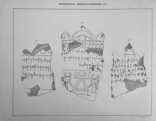 Inscriptions in the Phoenician character, now deposited in the British Museum. Discovered on the site of Carthage, during researches made by Nathan Davis, Esq., at the expense of Her Majesty's government, in the years 1856, 1857, and 1858.