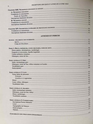 Inscriptions grecques et latines de la Syrie. Tome XVII. Fascicule 1: Palmyre.[newline]M7697b-05.jpeg
