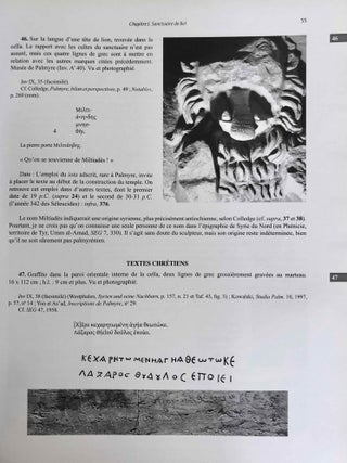 Inscriptions grecques et latines de la Syrie. Tome XVII. Fascicule 1: Palmyre.[newline]M7697b-11.jpeg