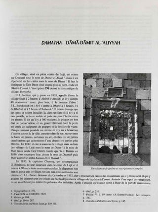 Inscriptions grecques et latines de la Syrie. Tome XV, Le plateau du Trachôn et ses bordures.[newline]M7729b-10.jpeg