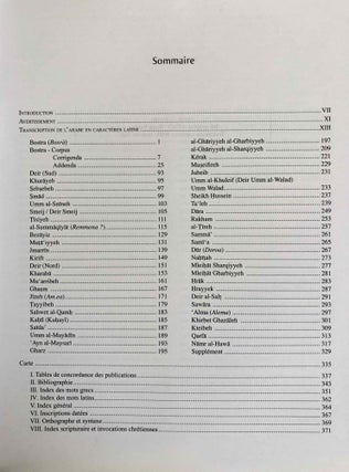 Inscriptions grecques et latines de la Syrie. Tome XIII, Fascicule 2: Bostra (supplément) et la plaine de la Nuqrah