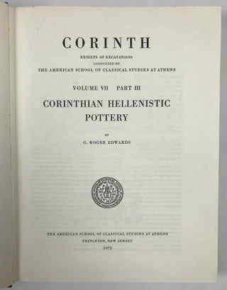 Corinth. Volume VII, part III: Corinthian Hellenistic Pottery[newline]M7753a-01.jpeg