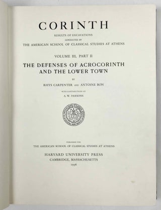 Corinth. Volume III, part II: The defenses of Acrocorinth and the lower town[newline]M7755-01.jpeg
