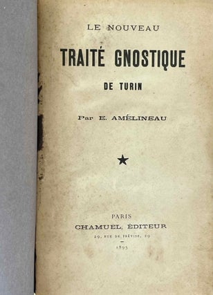 Le nouveau traité gnostique de Turin