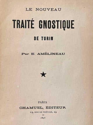 Le nouveau traité gnostique de Turin