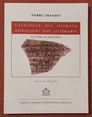 Item #M7764a Catalogue des ostraca hiératiques non littéraires de Deîr el-Médînéh. X....[newline]M7764a-00.jpeg