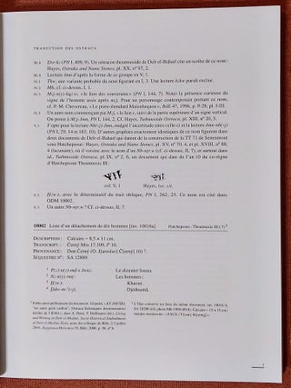 Catalogue des ostraca hi&eacute;ratiques non litt&eacute;raires de Deir el-Medineh. X. 10001-10123