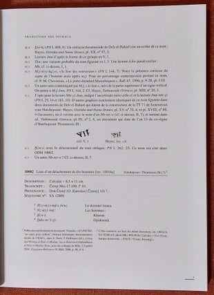 Catalogue des ostraca hiératiques non littéraires de Deir el-Medineh. X. 10001-10123