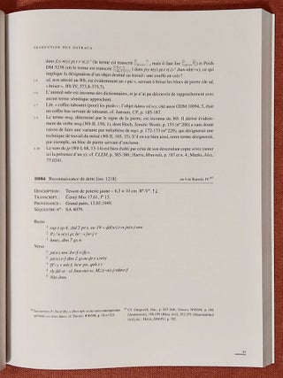 Catalogue des ostraca hi&eacute;ratiques non litt&eacute;raires de Deir el-Medineh. X. 10001-10123