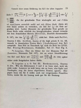 Versuch einer neuen Erkl&auml;rung des Ka'i der alten &Auml;gypter. Vorgetragen am 4. M&auml;rz 1911.[newline]M7776-03.jpeg