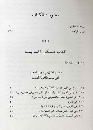 Kitâb muskil al-hadît aw ta'wîl al-ahbâr al-mutasâbiha (the book on the problem of the Tradition, or interpretation of similar information)[newline]M7780-05.jpeg