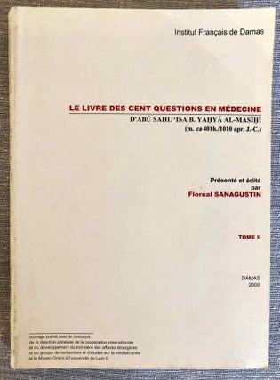 Item #M7784 Kitâb el-mâ'a fi al-Tabb. Le livre des cent questions en médecine. Tome II (only)....[newline]M7784-00.jpeg