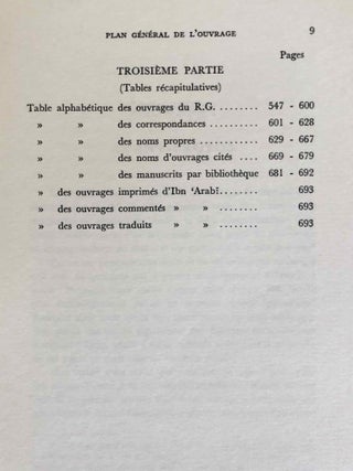 Histoire et classification de l'oeuvre D'Ibn 'Arabi. Etude critique. Tome I.[newline]M7794-04.jpeg