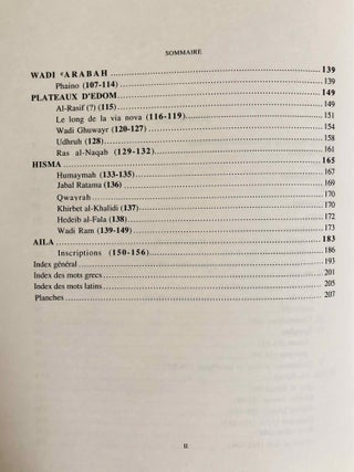 Inscriptions grecques et latines de la Syrie. Tome XXI: Inscriptions de la Jordanie, tome IV. Pétra et la Nabatène méridionale du wadi al-Hasa au golfe de 'Aqaba.