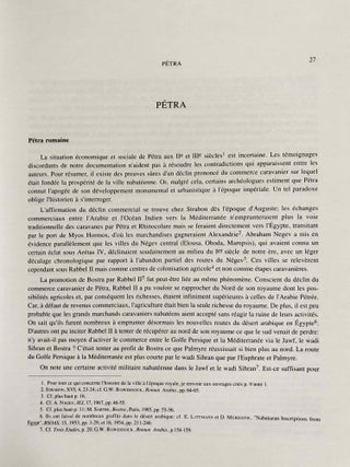 Inscriptions grecques et latines de la Syrie. Tome XXI: Inscriptions de la Jordanie, tome IV. Pétra et la Nabatène méridionale du wadi al-Hasa au golfe de 'Aqaba.