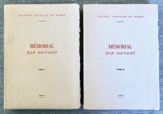 Item #M7808 Mémorial Jean Sauvaget. Tomes I & II (complete set). SAUVAGET Jean, in honorem[newline]M7808-00.jpeg