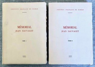 Item #M7808 Mémorial Jean Sauvaget. Tomes I & II (complete set). SAUVAGET Jean, in honorem