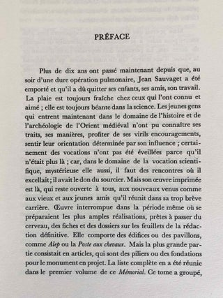 Mémorial Jean Sauvaget. Tomes I & II (complete set)