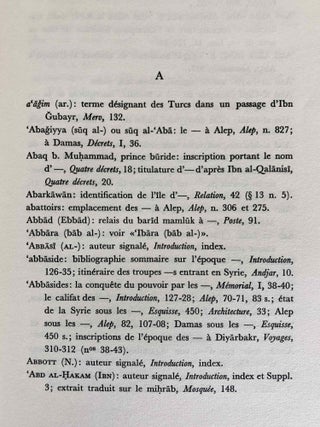 Mémorial Jean Sauvaget. Tomes I & II (complete set)