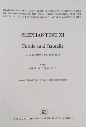 Elephantine Band XI: Funde und Bauteile 1.-7. Kampagne 1969 - 1976.[newline]M7813-01.jpeg