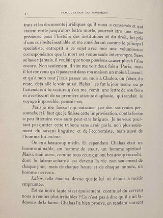 Inauguration du monument élevé à Chalon-sur-Saône à la mémoire de François Chabas, égyptologue, le 17 septembre 1899[newline]M7819-20.jpeg