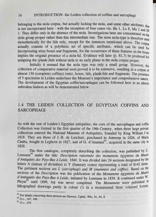 The Coffin of Djedmonthuiufankh in the National Museum of Antiquities at Leiden. Technical and Iconographic / Iconological Aspects. Vol. I: Text. Vol. II: Tables, Graphs etc., Illustrations (complete set)